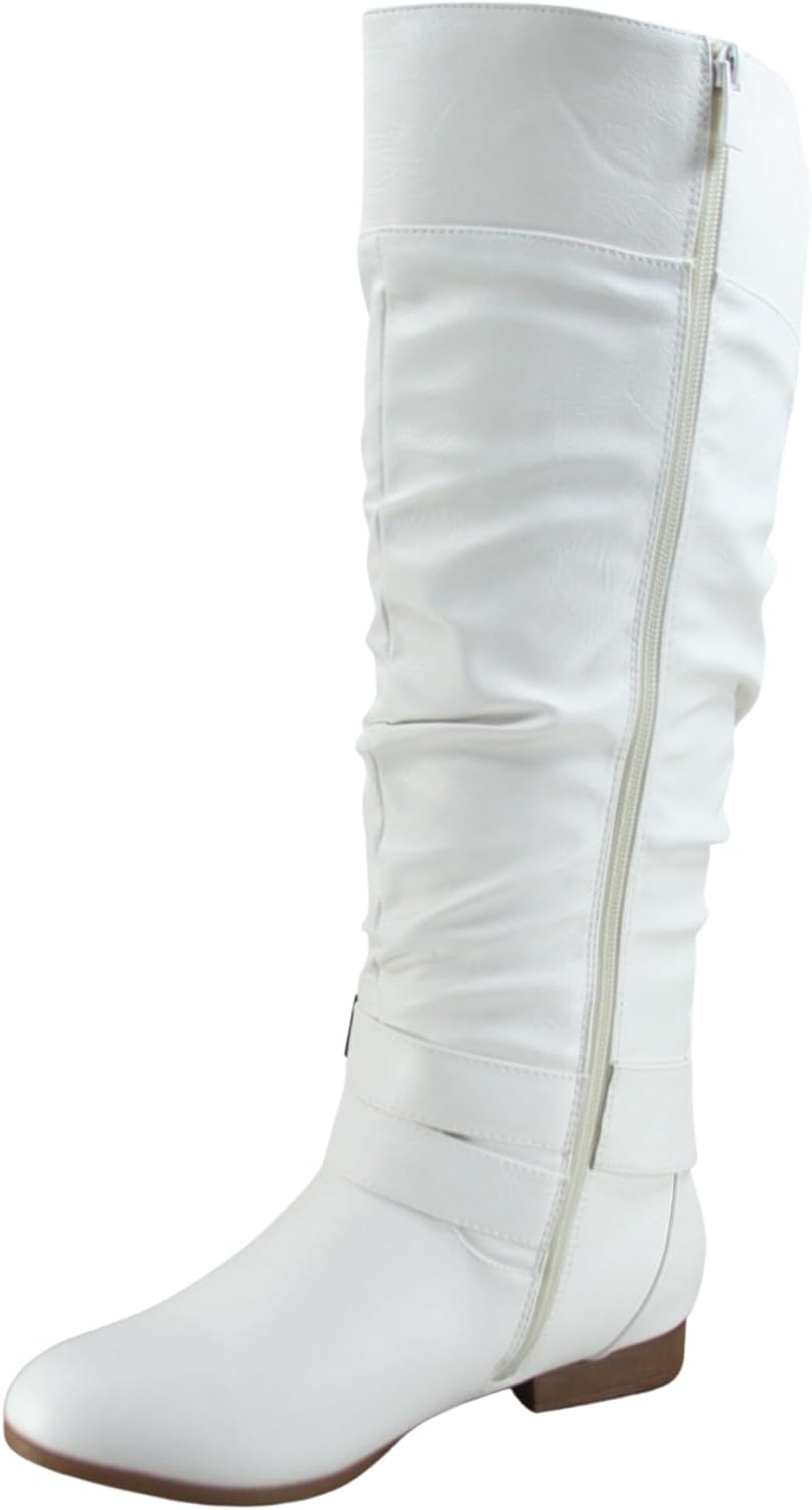 White Knee High Boots